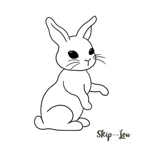 drawing bunny pictures|easy bunnies to draw.